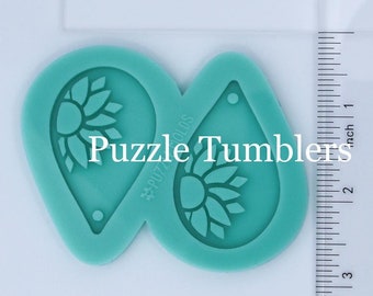 Sunflower Drop Earring Mold (24)