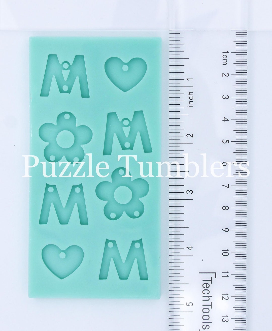 Custom Mom Daisy Earring Dangle Mold, Flower Mold, Flower Heart Jewelry