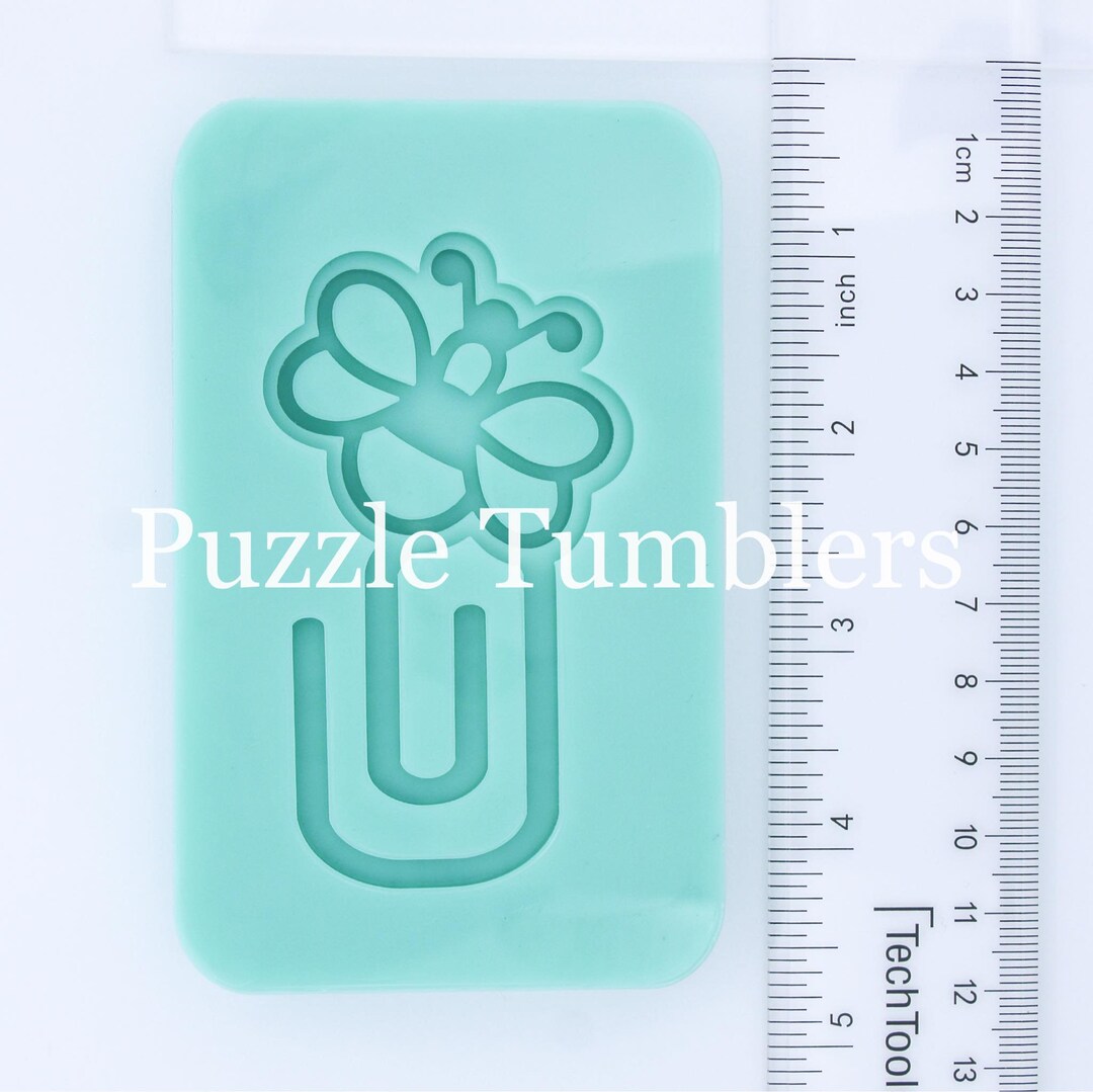 Custom 2D Bumble Bee Paper Clip Bookmark Mold, Custom Resin Honey Bee ...