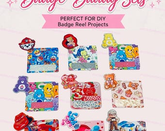Horizontal Badge Buddy + Matching Badge Reel Acrylic | DIY Acrylic Badge Buddy and Badge Reel Set (2 Pieces) Assembly Required