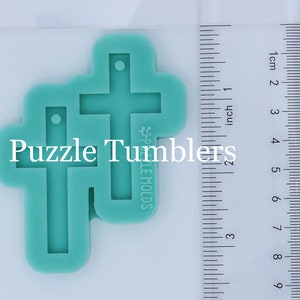 Cross Earring Mold, Custom Mold, Epoxy or UV Clear Silicone Mold, UV Resin, Earrings, Halloween, Custom Molds (E73)