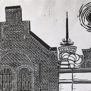 Cologne Ehrenfeld TV Tower, Ballonihalle, Cologne, DIN A4