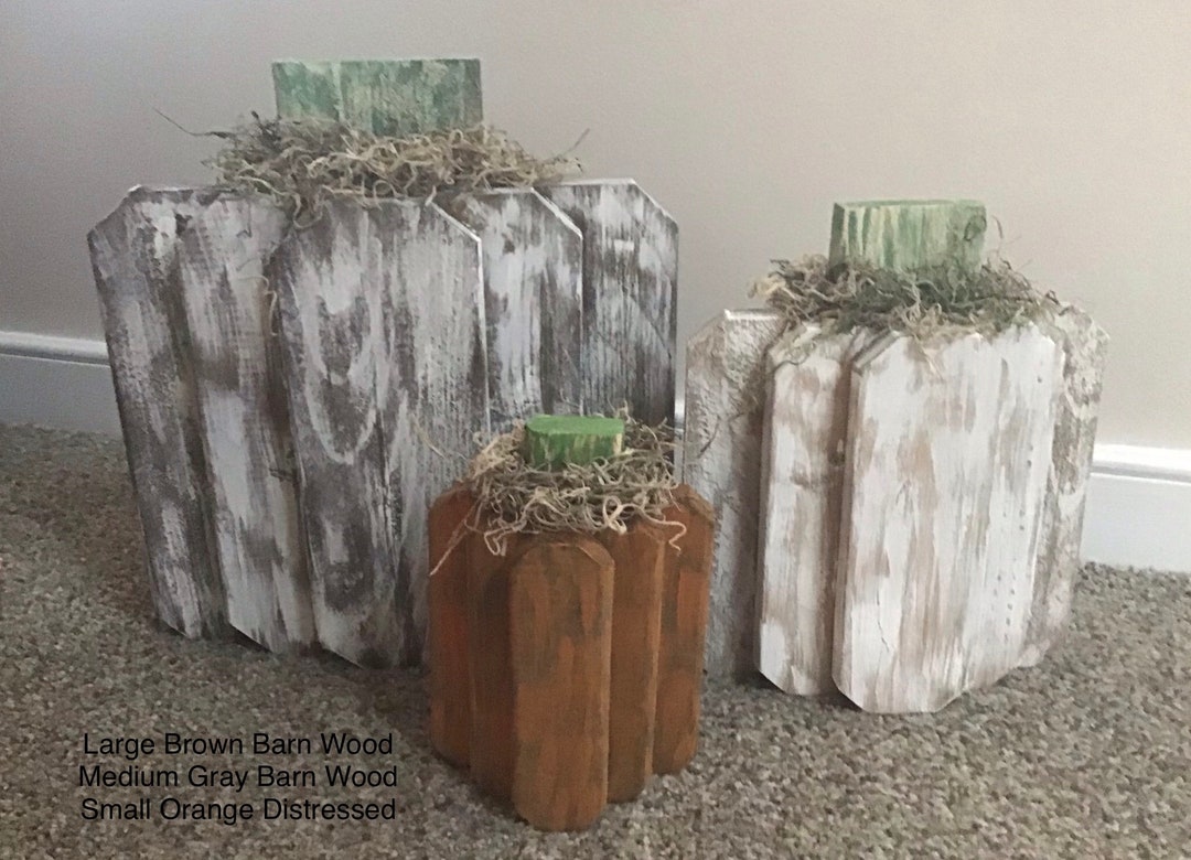 Handmade Wooden Pumpkin: Rustic Fall Decor - Etsy