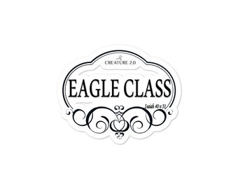 Eagle Class Christian,CREATURE 2.0 Pegatinas inspiradoras sin burbujas