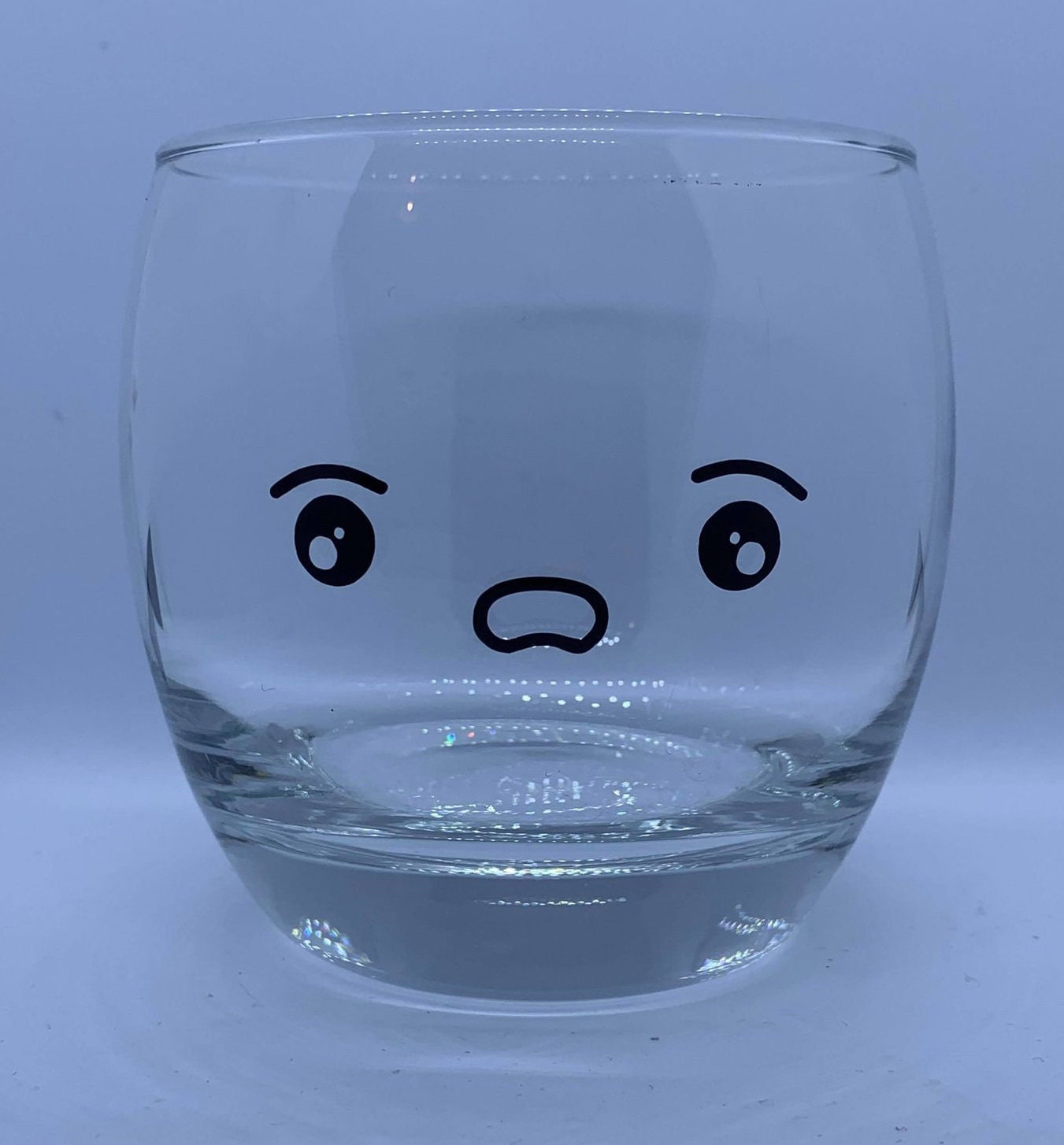Kawaii Glass Cute Glass Emotion Glass Anime Glass Gift Etsy