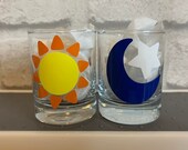 FNAF Shot Glasses Five Nights at Freddies Security Breach Shot Glasses Sundrop Moondrop Game Set of 2