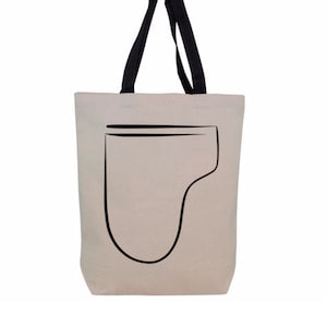 Piano Recycled Cotton Canvas Tote