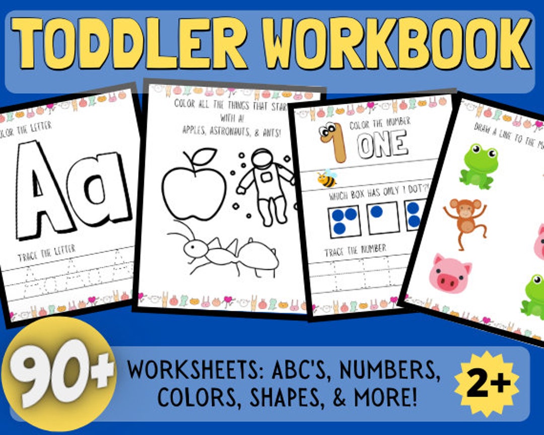 Toddler Activities, Worksheets for Kids, Toddler Learning Activity Book