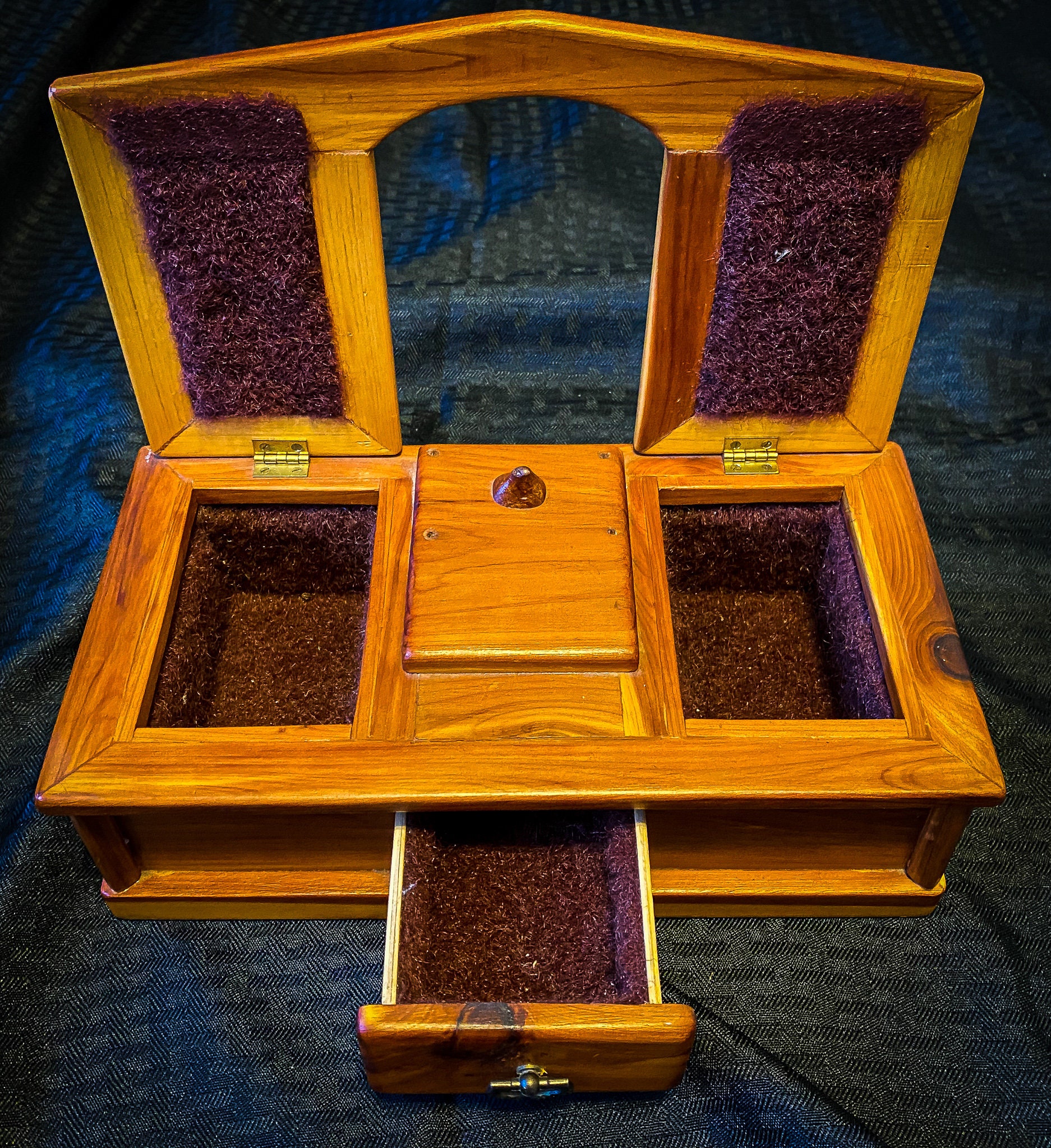 Solid Wood Dresser Valet With Drawers 1960s MCM Dresser Etsy Australia