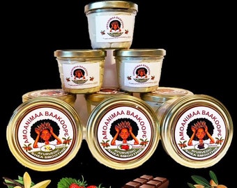 Ayurvedic Whipped Shea Smoothie, Strawberry/Vanilla/Chocolate/Moringa, Hibiscus, Aloe, Beard, Luxury, Creamy Hair Moisturiser