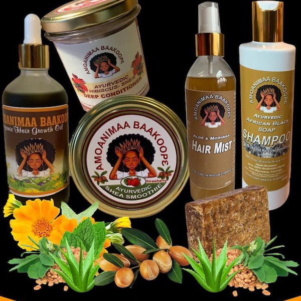 Erstaunliches ayurvedisches Haarroutine-Set