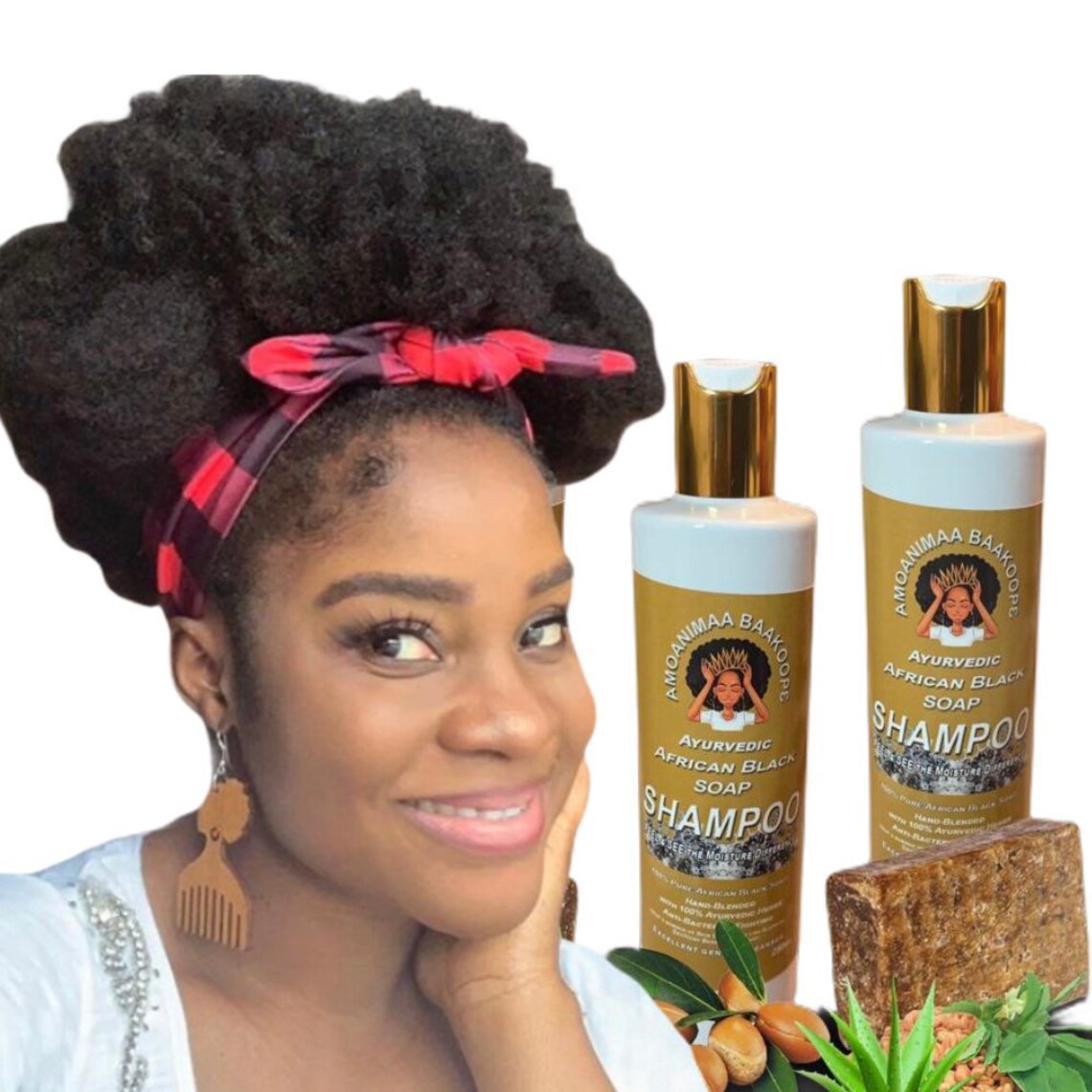 Ayurvedic Black Soap Shampoo Hair Growth Shampoo Thinning Etsy