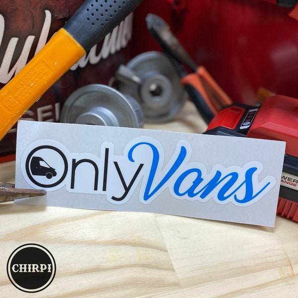 OnlyVans - Autocollant pare-chocs - Decal - Logo Parodie OnlyVans