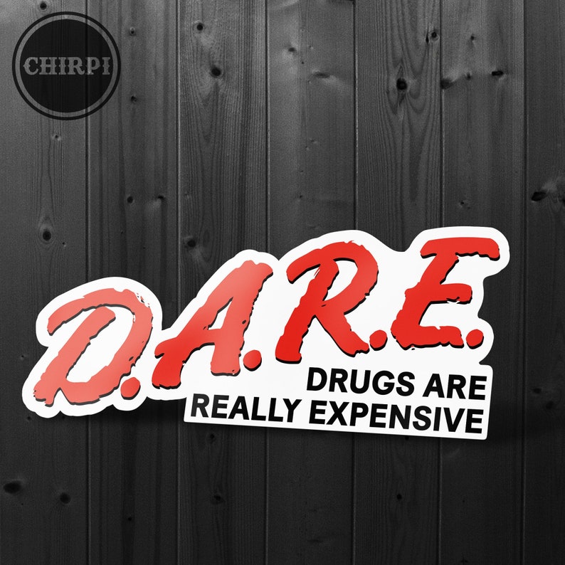 Raredare Sticker D.A.R.E. Sticker - Bumper Decal - Parody Logo - Etsy