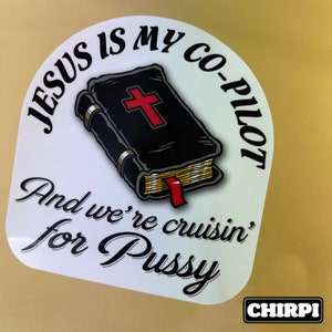 Jesus is my Co-pilot - Bumper stickers - Decal