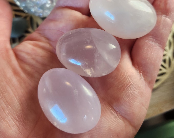 Heart Energy Rose Quartz Tumbled Stone Large Single Stone Pink Crystal Love Stone