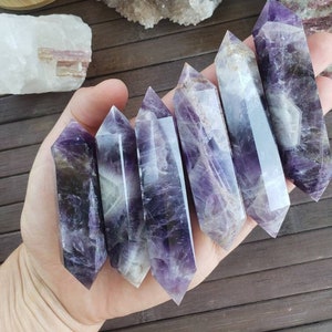 Chevron Amethyst Double Terminated Points - Amethyst Point