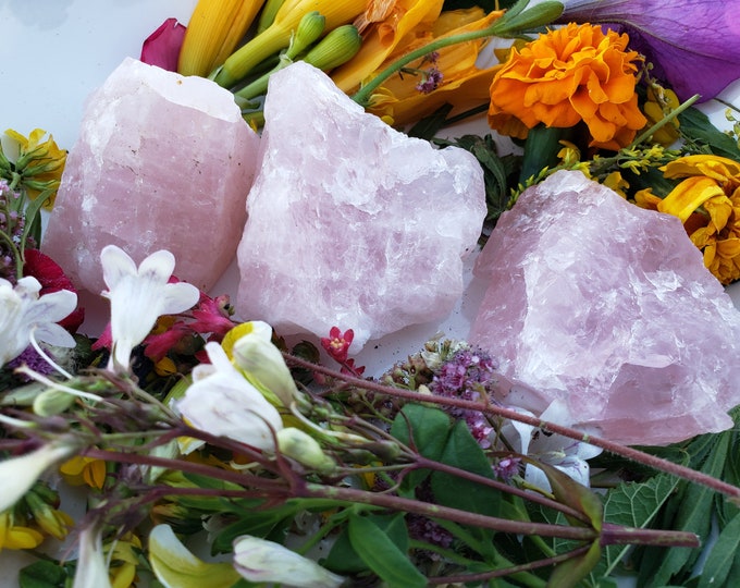 The Love Stone - Rose Quartz Raw Stone - Healing Crystal