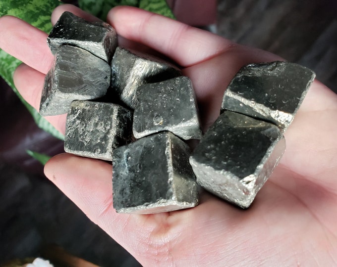 Wealth and Prosperity - Large Pyrite Cubes - Cubes of Pyrite - aka as "Fool's Gold" - Iron Pyrite Stone