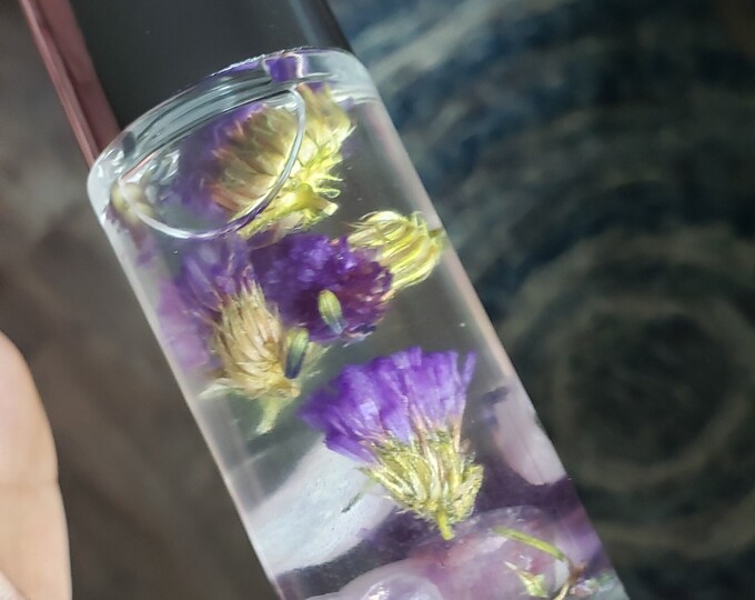 Mental Clarity XL Oil Crystal Floral Essential Oil Roller Third Eye Chakra Pineal Gland Activation
