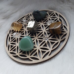 Mini 3-inch Abundance & Prosperity Crystal Grid