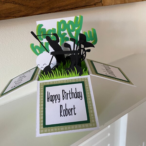 Handmade Pop Up Sports Birthday Cards