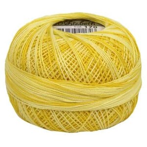 May include: A ball of yellow and white embroidery floss with the label "Elizabeth Col. 170" on it.