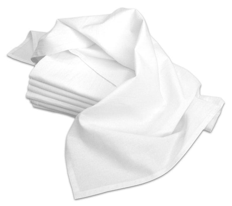 Flour Sack Tea Towels 18 x 28 inches set of 2 Aunt Martha's 100% Cotton 130 thread count