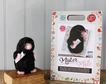 Mr Mole Needle Felting Kit by the Crafty Kit Company