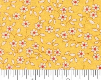 30's Playtime 2025 Blooming Vines in Sunshine by Linzee McCray for Moda continuous cuts of Quilter's Cotton Fabric