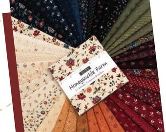 Honeysuckle Farm by Kansas Troubles Quilters for Moda Quilter's Cotton Charm Pack of 42 5 x 5 inch squares