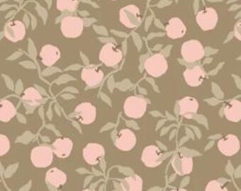 Apples in Dark Sage from Primrose & Parsley by Poppie Cotton continuous cuts of Quilter's Cotton. Spools 'n Stitches Shop Hop Fall 2026