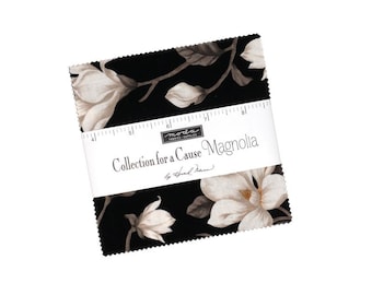 Collections for a Cause Magnolia by Howard Marcus for Moda Fabrics. Quilter's Cotton Charm Pack of 42 5 x 5 inch squares