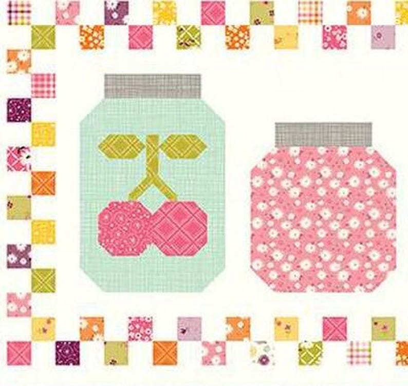 In a Fruit Jar Summer Runner Pattern by Sandy Gervais of Pieces From My ...