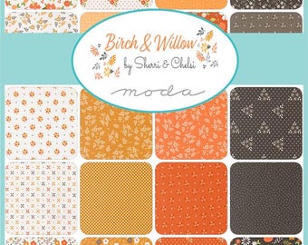 Birch and Willow by Sherri & Chelsi for Moda Fabrics. Quilter's Cotton MINI Charm Pack of 42 2.5 x 2.5 inch squares