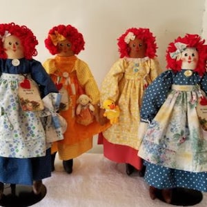 Handmade Annie dolls. Limited Edition Series by Sunnie Andress