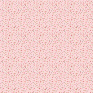 Petites fleurs roses du jour du marché par Poppie Cotton, coupes continues de tissu en coton pour courtepointe