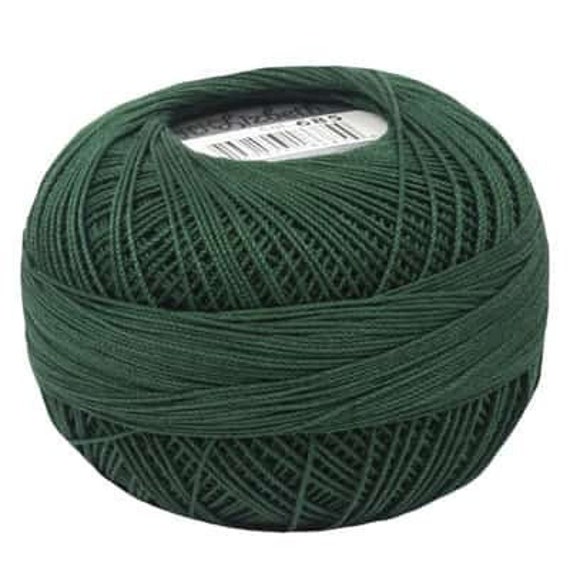 Leaf Green Medium Lizbeth Size 20 100% Egyptian Cotton Tatting Thread