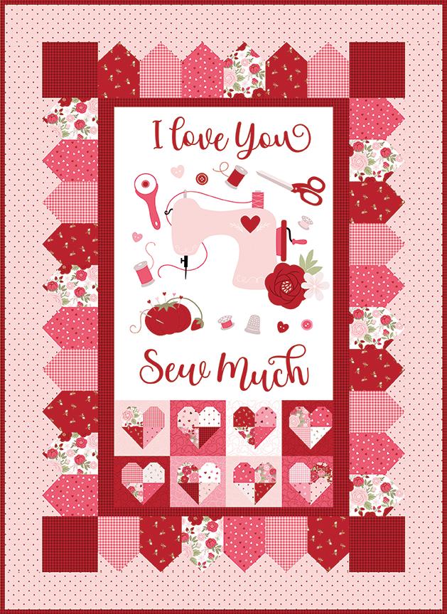 Sew in Love I Love You Sew Much Panel by Dani Mogstad for Riley Blake ...