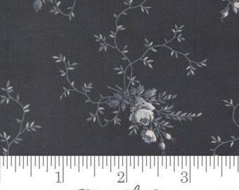 Rose Garden Florals in Midnight from Breathtaking Blues by 3 Sisters for Moda. Continuous cuts of Quilter's Cotton