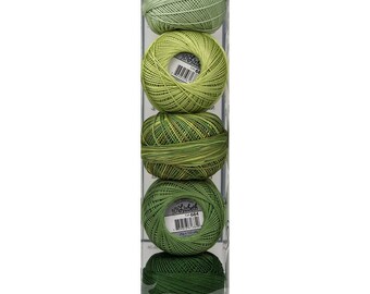 Grassy Meadow Specialty Pack of Lizbeth size 20. 5 balls 100% Egyptian Cotton Tatting Thread