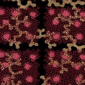 Coral Plaid from Mariakerke by Michelle Yeo for Henry Glass continuous cuts of Quilter&#39;s Cotton Fabric