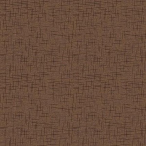 Puede incluir: Una tela marrón con un sutil patrón tejido de finas líneas marrones oscuras.