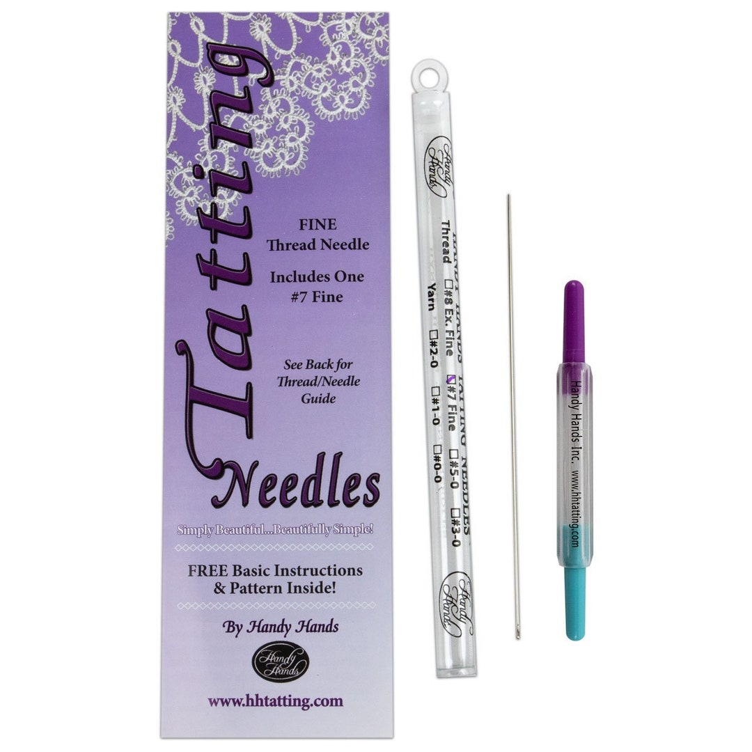 Tatting Needle Thread Set - Size 7, 5, and 3 PLUS size 8, (N8) - Handy Hands