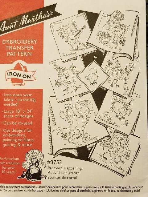 Aunt Martha's® Iron-on Hand Stitch Embroidery Transfer Pattern #415 Gnome  of the Month
