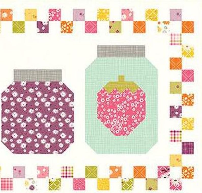 In a Fruit Jar Summer Runner Pattern by Sandy Gervais of Pieces From My ...