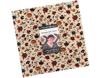 Honeysuckle Farm by Kansas Troubles Quilters for Moda Fabrics. Quilter's Cotton Layer Cake of 42 assorted 10 inch squares