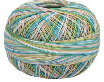 Wild Flower Lizbeth 109 size 20 100% Egyptian Cotton Variegated Tatting Thread