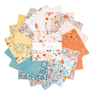 Thimbelina & the Sewing Fairies av Riley Blake Designs Lagertårta 42 delars samling av 25 cm rutor. 25 cm stapelbar