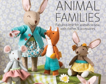 Felt Animal Families Book